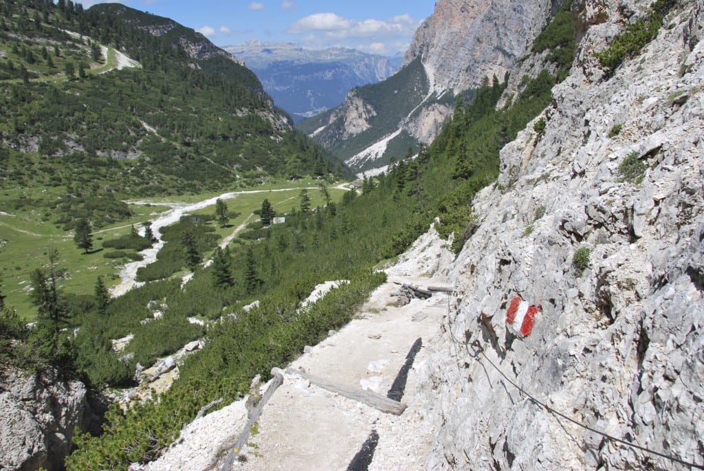Hiking in the Dolomites ranges from family friendly to challenging