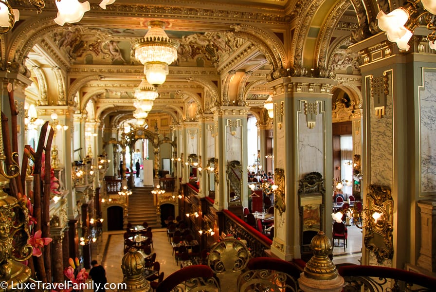 The New York Café in Budapest is beautiful