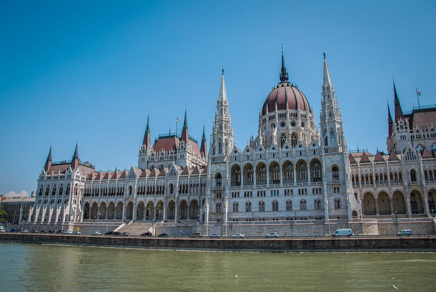 The Parliament Building Hungary as seem from the Danube River