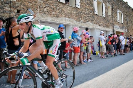 Tour de France heading up Mont Ventoux