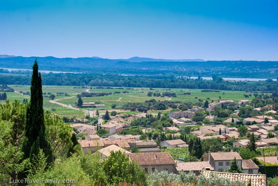View from Hotel Crillon le Brave in Provence