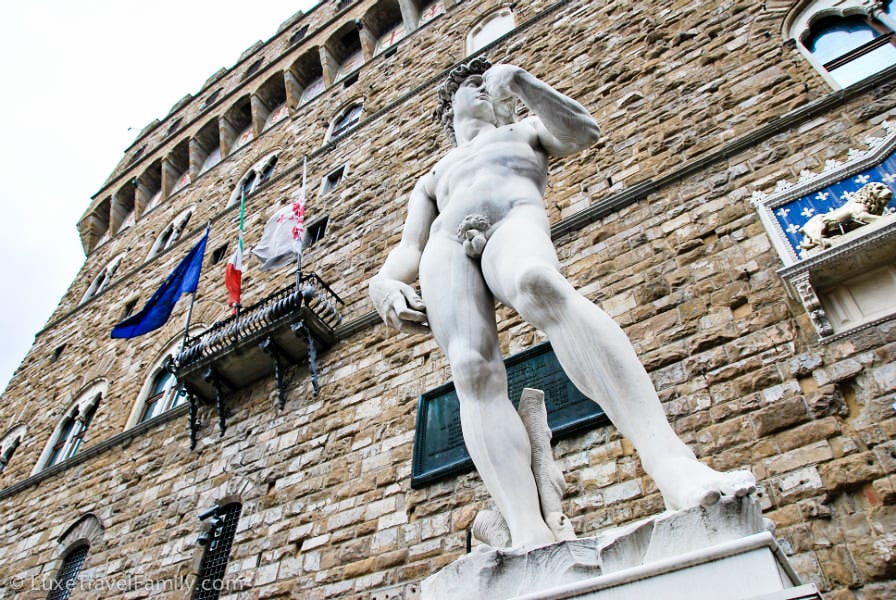  Michelangelo's David Piazza della Signoria Florence