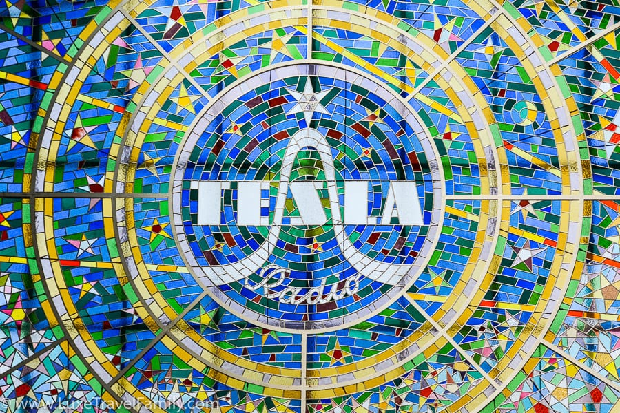 Tesla radio mosaic Prague