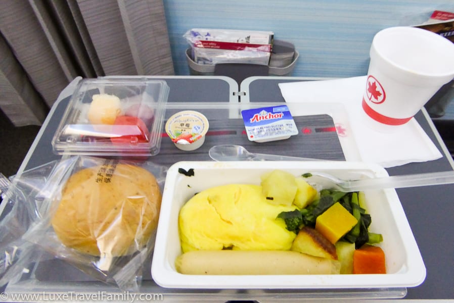 Air Canada Premium Economy Review Breakfast
