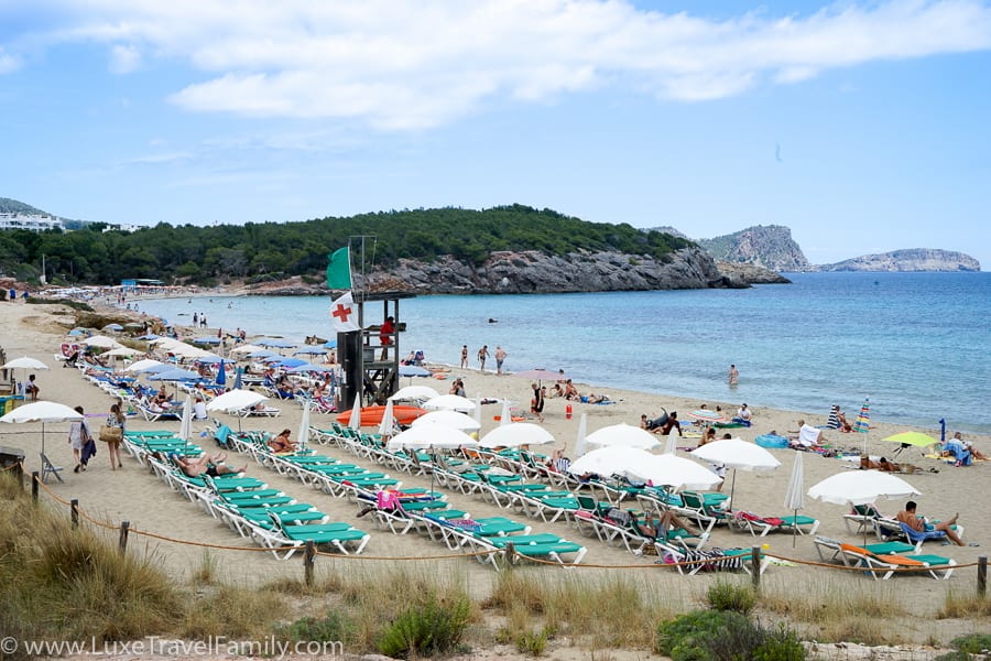 Visit El Chiringuito beach club Ibiza with kids