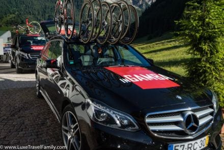 InGamba on-ride support best place for road cycling in the Dolomites