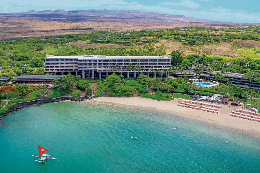 the beach at Mauna kea beach Hotel
