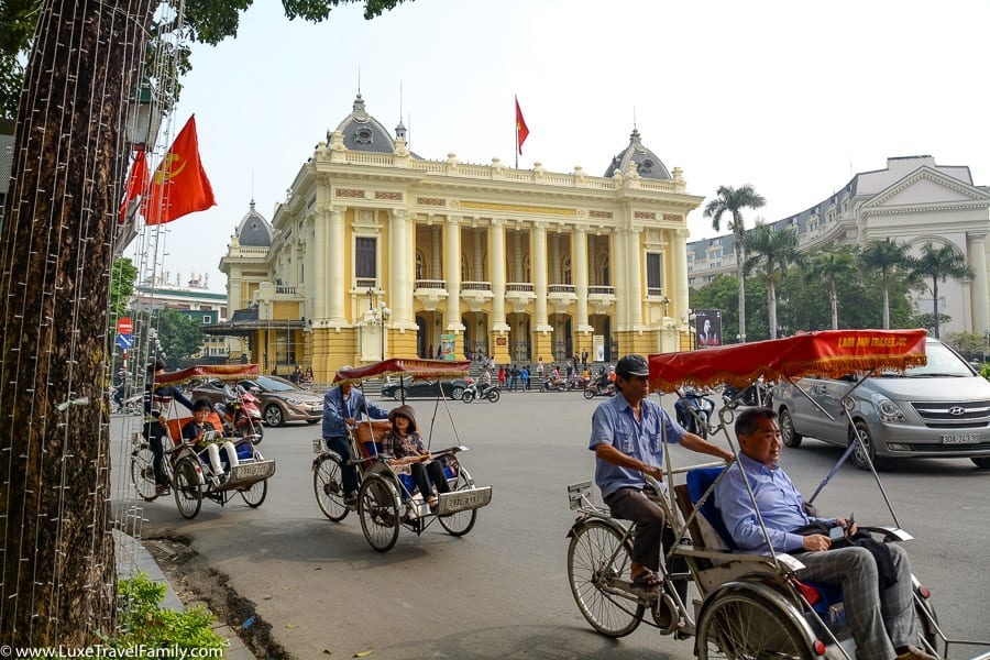 Cyclo things to do in Hanoi with kids
