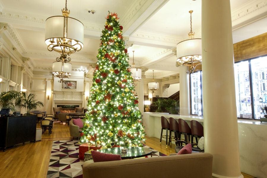 Fairmont Empress Christmas tree things to do in Victoria, B.C. at Christmas