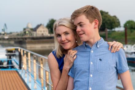 Mom son AmaWaterways family river cruise
